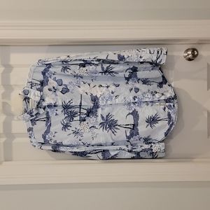 Caribbean linen cotton blend long sleeve tropical button down. Size medium